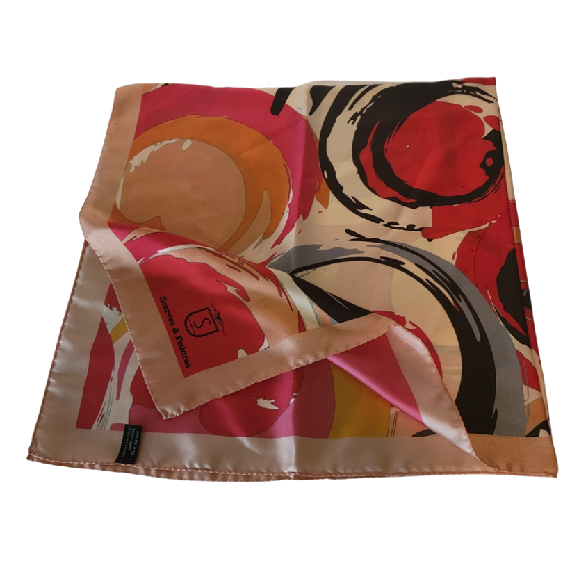 Barocco 100 Percent Italian Silk Scarf Made In Italy - Rosetta Creative Boutique